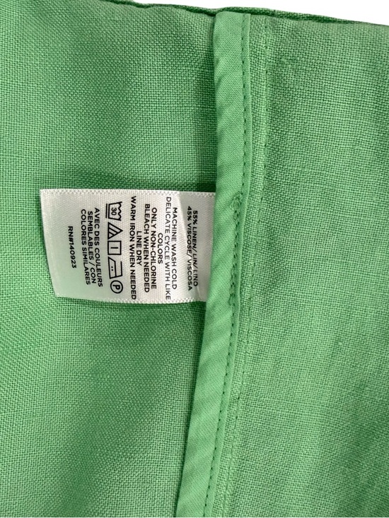 NWT LOFT Green Linen Suit Set - Relaxed Blazer & Drawstring Shorts size S/XS - Picture 14 of 15